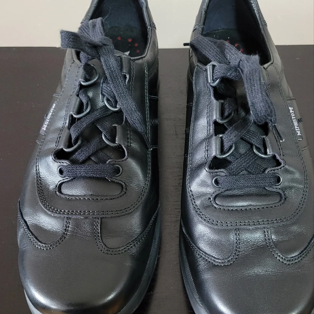 Women's Mephisto black leather shoes, size 9 Made in Portugal. - Picture 4 of 7